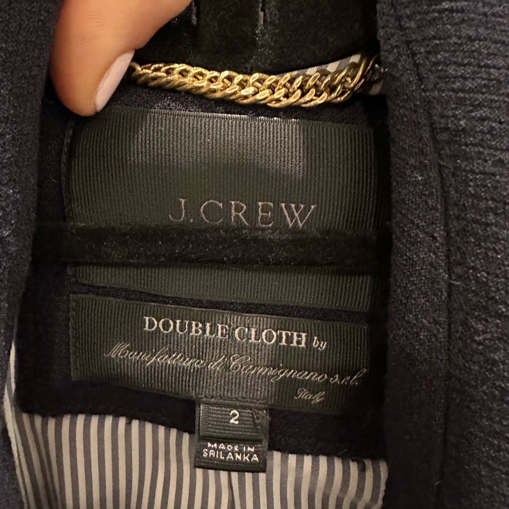 JCrew Navy Jacket (Above Hip) Size 2 - Picture 2 of 3